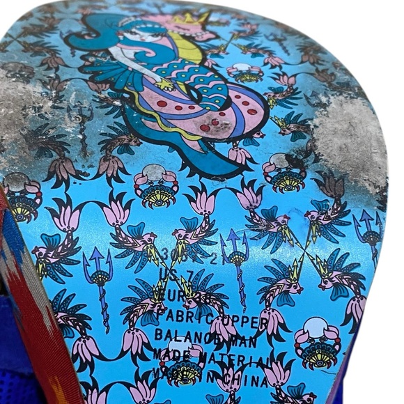 Irregular Choice Royal Blue and Gold Bow Heels - Picture 10 of 10